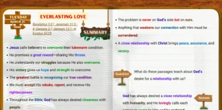 Everlasting Love Sabbath School lesson study showing God’s unchanging love and relationship with believers