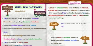 Kemea, Tubu na Thawabu somo la Shule ya Sabato likionyesha Kristo akibisha hodi na kuita toba