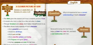 A Clearer Picture of God Sabbath School lesson study showing God’s character in the Bible