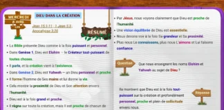 Dieu dans la création étude de la leçon de l’École du Sabbat montrant Dieu comme Créateur et Père personnel
