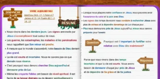 Illustration de méditation Vivre aujourd’hui montrant un chrétien priant à côté d’une Bible ouverte, recherchant le réveil spirituel et se préparant au prochain retour du Christ