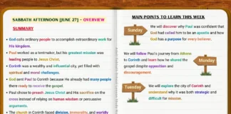 Lesson 1 Overview illustrating Paul's mission to Corinth and God's call to faithful gospel ministry