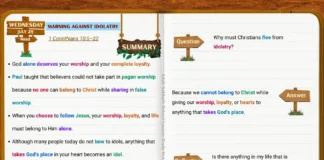 Warning Against Idolatry (July 29) – Bible-based study notes from the Adult Sabbath School Bible Study Guide, teaching believers to worship God alone and reject everything that competes for their hearts.