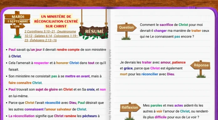 Un ministère de réconciliation centré sur Christ montrant un chrétien partageant l’amour salvateur de Christ et le message de la réconciliation