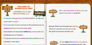 Lesson 8 Sunday study on proclaiming the resurrection of Christ and the gospel