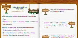 Lesson 8 Monday study about the risen Christ as the foundation of Christian faith and hope