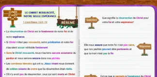 Étude du lundi de la Leçon 8 sur le Christ ressuscité comme fondement de la foi et de l’espérance chrétiennes