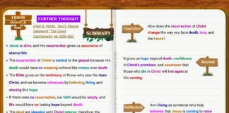 Further Thought on Lesson 8 exploring Christ's resurrection and the hope of eternal life at His Second Coming