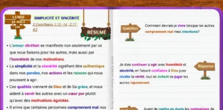 Étude du lundi de la Leçon 9 sur la simplicité et sincérité, les motivations honnêtes et le véritable ministère chrétien