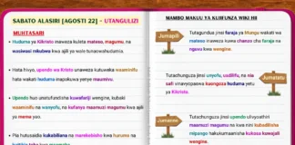 Picha ya jalada la Muhtasari wa Somo la 9 inayoonyesha upendo wa Kristo, huduma ya Kikristo, faraja, marekebisho, msamaha, na urejesho