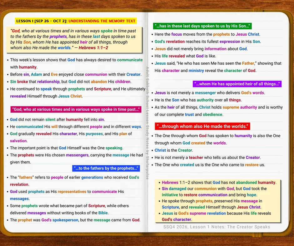 Understanding Hebrews 1:1-2 about God speaking through the prophets and Jesus Christ