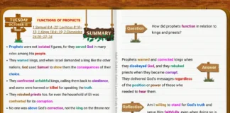 Functions of Prophets showing biblical messengers guiding leaders and teaching God's people
