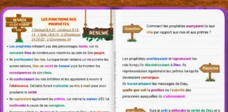 Les fonctions des prophètes illustrant des messagers bibliques guidant les dirigeants et enseignant le peuple de Dieu