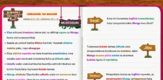 Somo la Ubinadamu wa Manabii likimwonyesha Eliya akipokea utunzaji na nguvu za Mungu alipokuwa amekata tamaa.